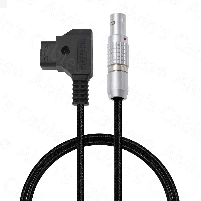 Alvin's Cables Flexible 2 Pin Male to D-tap Power Cable for Teradek, SmallHD Monitor, Vaxis 60cm|23.6inches Braided Wire - Image 2